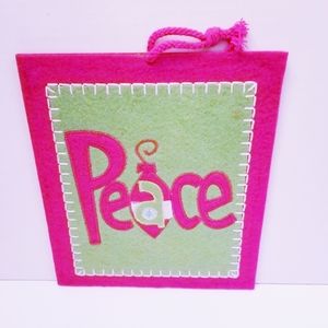 Holiday Christmas "Peace" Wall Art Decor New